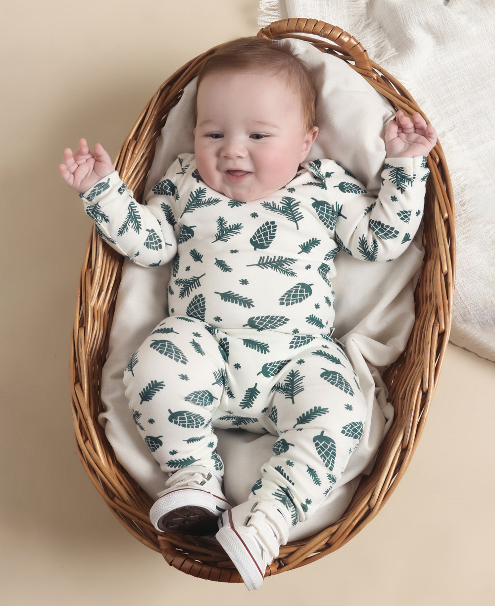 Calça de Bebê Harém Unissex | Pine Cones