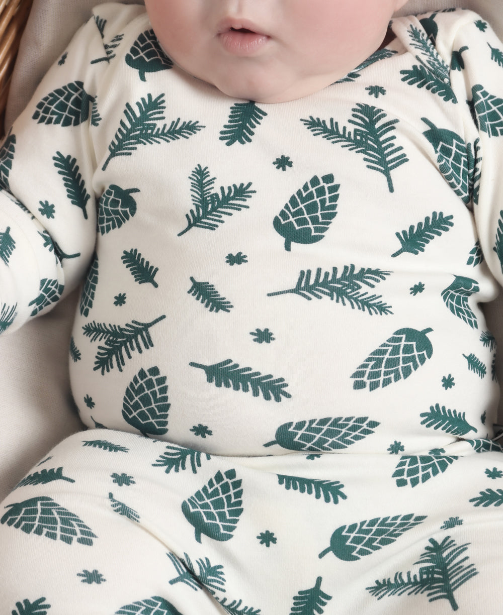 Conjunto Body Manga Longa e Calça Bebê | Pine Cones