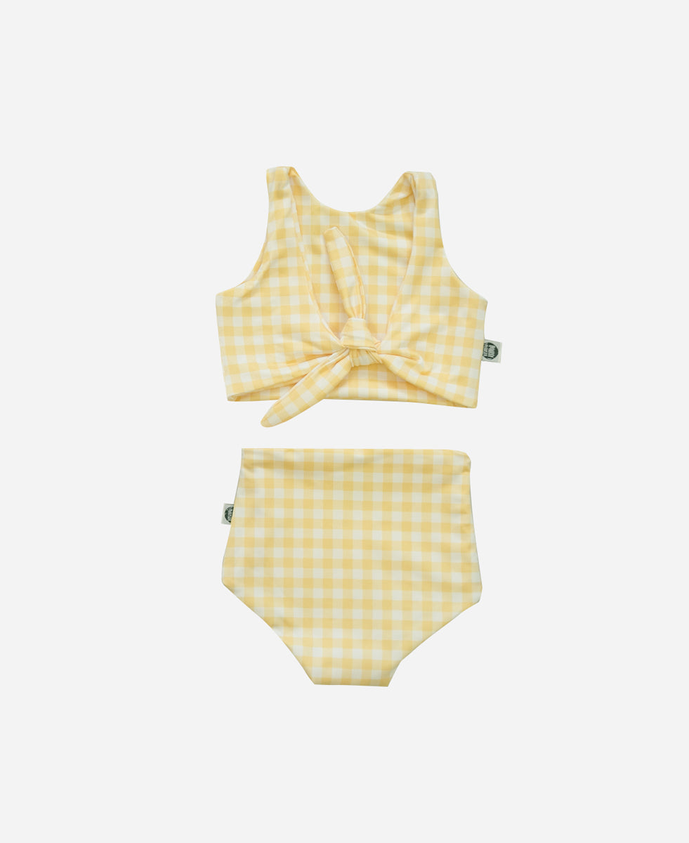 Biquini Dupla Face Infantil Estampado UV50+ | Vichy Amarelo