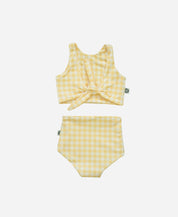 Biquini Dupla Face Infantil Estampado UV50+ | Vichy Amarelo