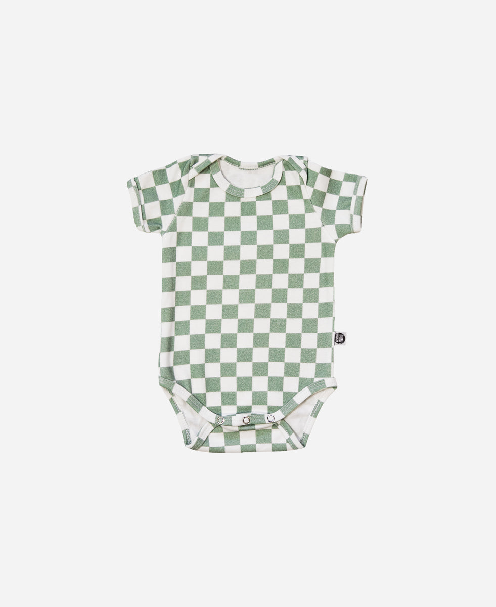 Body de Bebê Manga Curta Unissex | Racer Verde