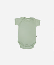 Body de Bebê Manga Curta Unissex | Liso Eucalipto