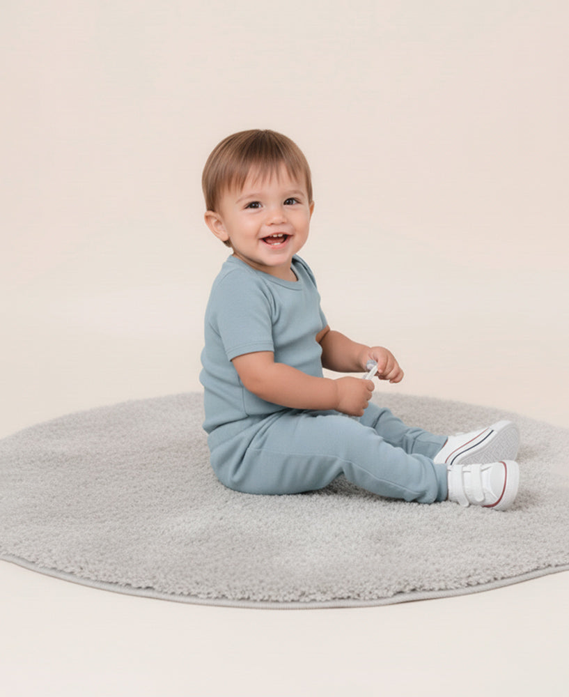 Calça Bolsão Unissex | Liso Azul Coastal