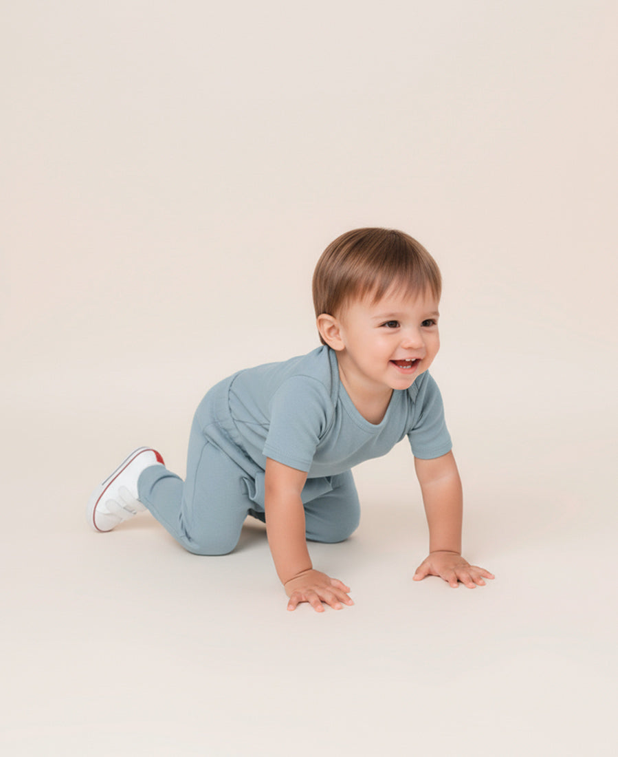 Calça Bolsão Unissex | Liso Azul Coastal