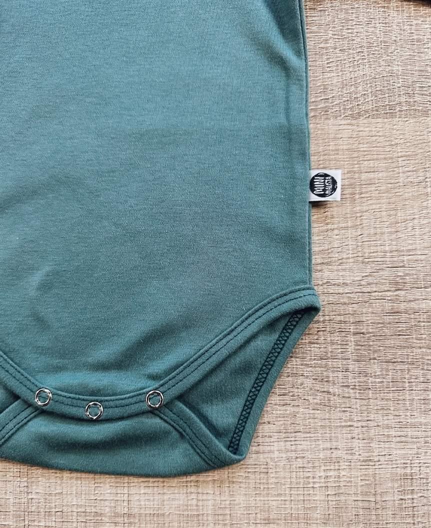 Body de Bebê Manga Longa Unissex | Liso Goblin Blue