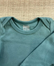 Body de Bebê Manga Longa Unissex | Liso Goblin Blue