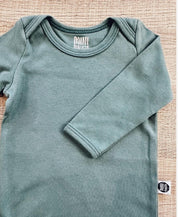 Body de Bebê Manga Longa Unissex | Liso Goblin Blue