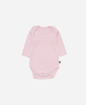 Body de Bebê Manga Longa Unissex | Liso Rose Quartzo
