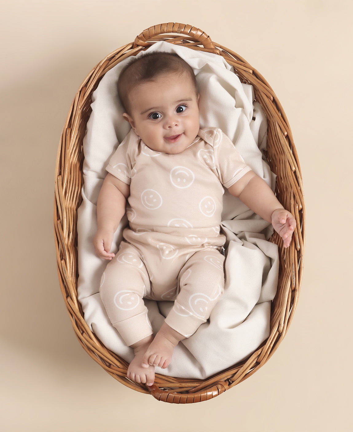 Body de Bebê Manga Curta Unissex | Smiley