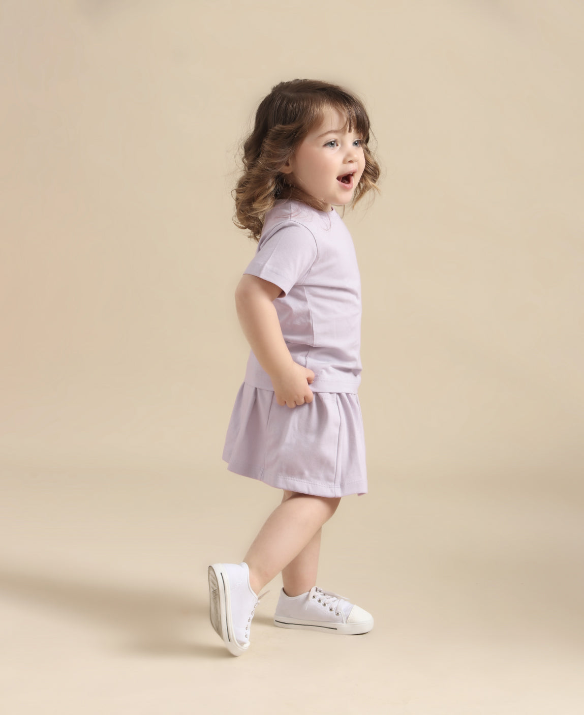 Saia Bolso Infantil | Liso Lilac