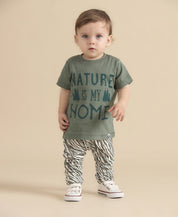 Camiseta Infantil Manga Curta Unissex Nature is My Home
