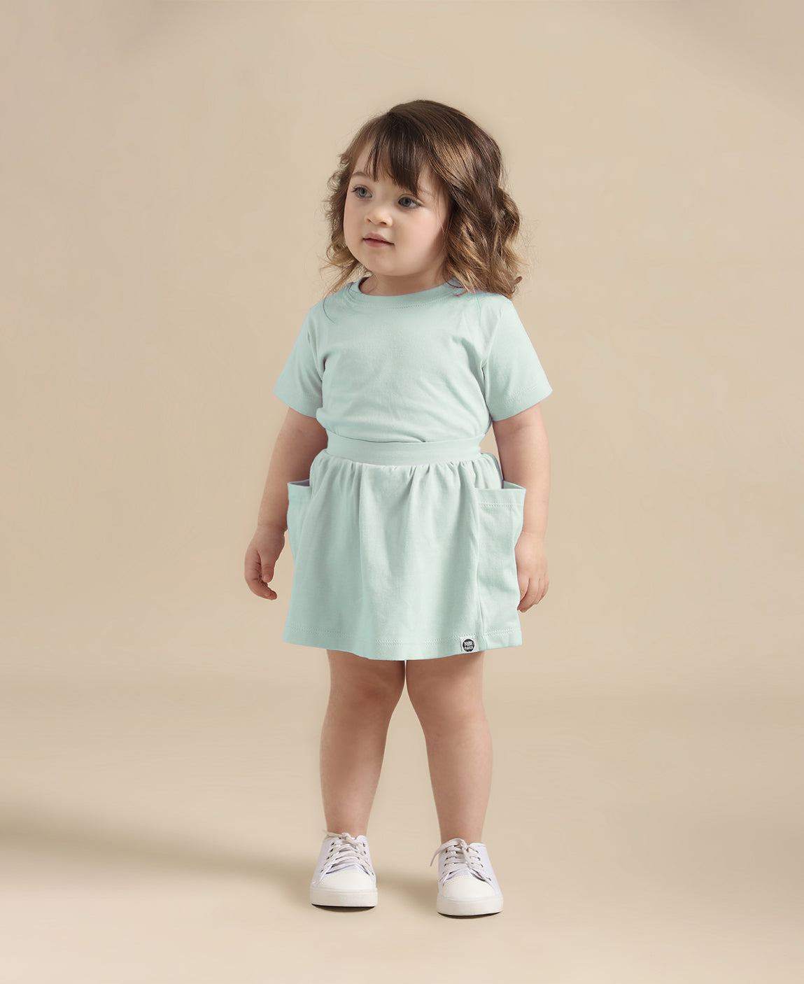 Saia Bolso Infantil | Liso Mint