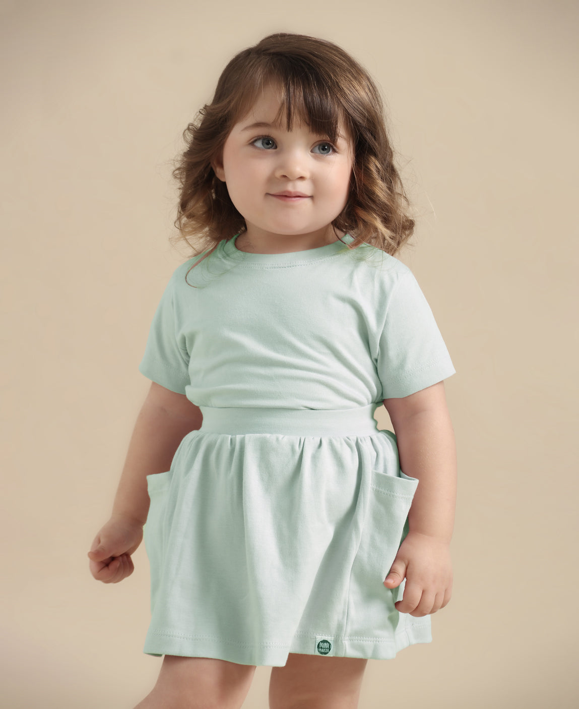 Saia Bolso Infantil | Liso Mint