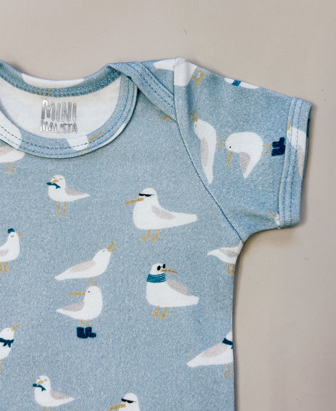 Body de Bebê Manga Curta Unissex | Seagulls