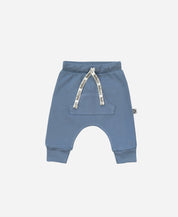 Calça Bolsão Unissex | Liso Azul Retrô