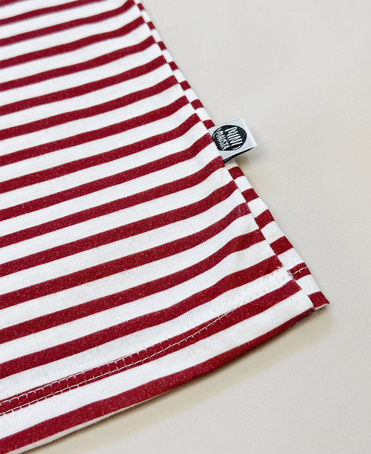 Camiseta Infantil Manga Curta Unissex | Listrinhas Vermelho