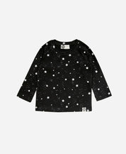 Camiseta Infantil de Inverno Manga Longa Unissex Raglan | Space