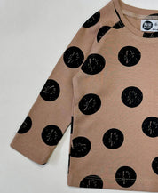 Camiseta Infantil de Inverno Manga Longa Unissex Raglan | Full Moon