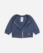 Bomber Unissex Malha | Liso Azul Oxford
