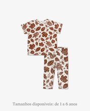 Conjunto Infantil Menina Camiseta e Legging | Fall