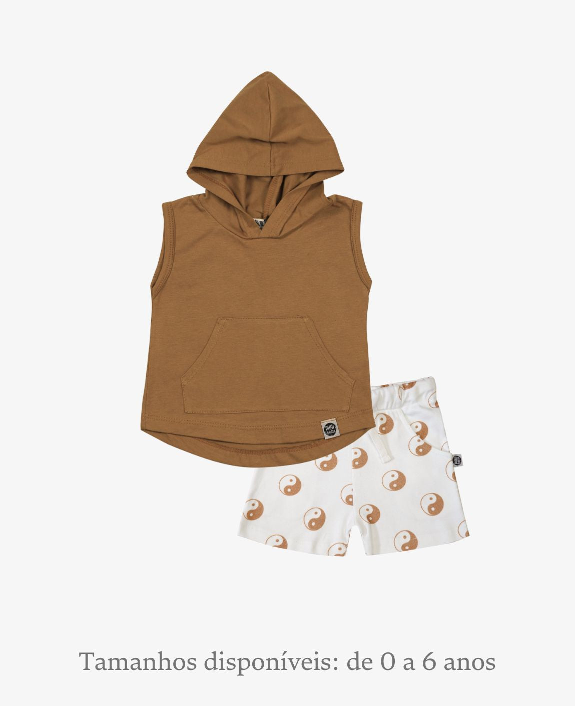 Conjunto Regata Capuz e Bermuda Infantil Menino | Ginger e Yin Yang