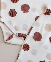 Conjunto Body Manga Curta e Calça Bebê Unissex | Seashell