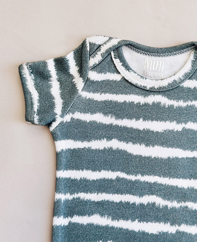 Conjunto Body Manga Curta e Calça Bebê Unissex | Tie Dye