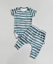 Conjunto Body Manga Curta e Calça Bebê Unissex | Tie Dye