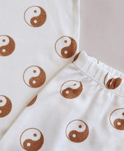 Conjunto Body Manga Curta e Calça Bebê Unissex | Yin Yang