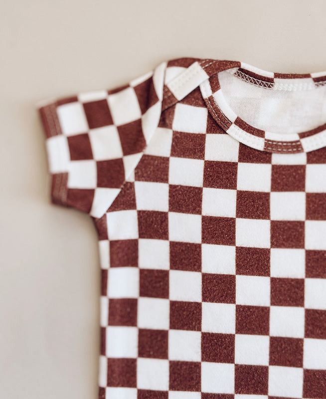 Conjunto Body Manga Curta e Calça Bebê Unissex | Racer Oak