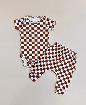 Conjunto Body Manga Curta e Calça Bebê Unissex | Racer Oak