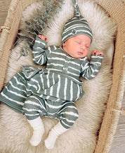 Kit Presente Saída de Maternidade Bebê 4 peças | Tie Dye - Com Caixa Presente