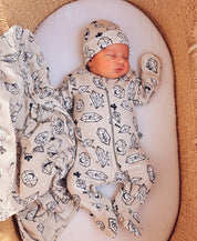 Kit Presente Saída de Maternidade Bebê 4 peças | Crystal - Com Caixa Presente