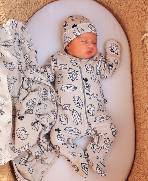 Kit Presente Saída de Maternidade Bebê 4 peças | Crystal - Com Caixa Presente