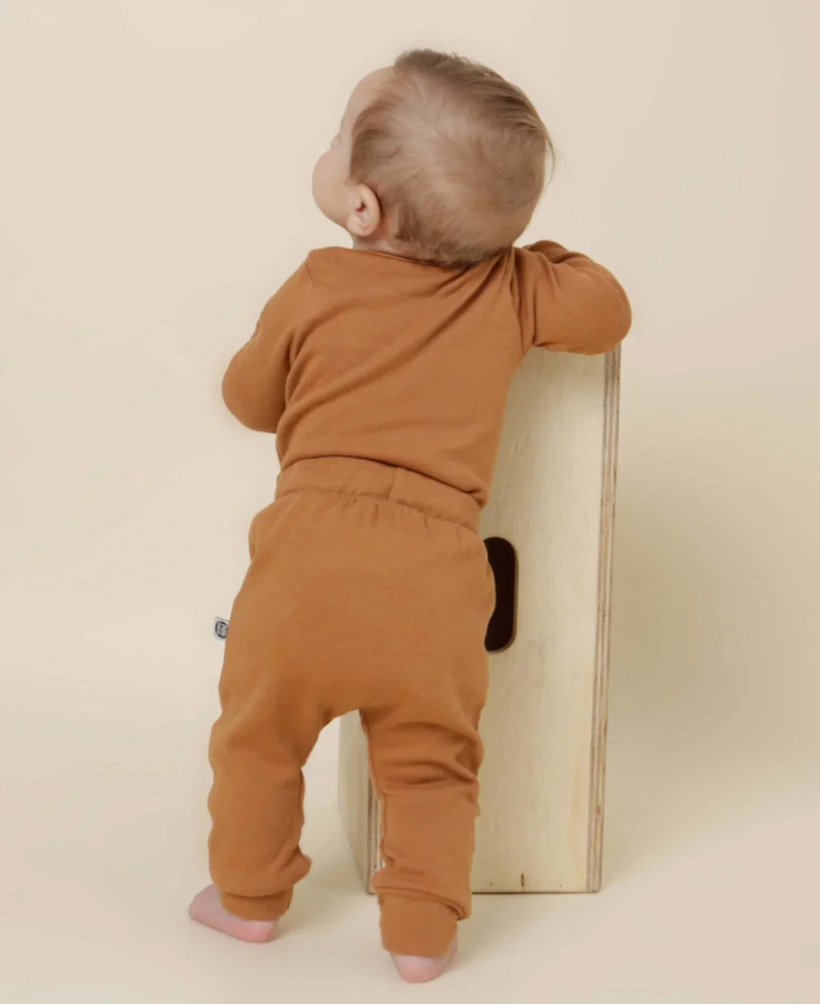 Conjunto Body Manga Longa e Calça Bebê | Liso Goldie