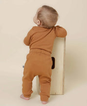 Conjunto Body Manga Longa e Calça Bebê | Liso Goldie