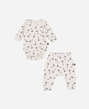 Conjunto Body Manga Longa e Calça Bebê | Dandelion