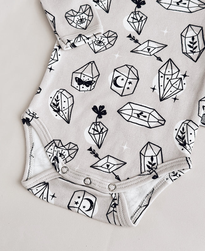 Conjunto Body Manga Longa e Calça Bebê | Crystal