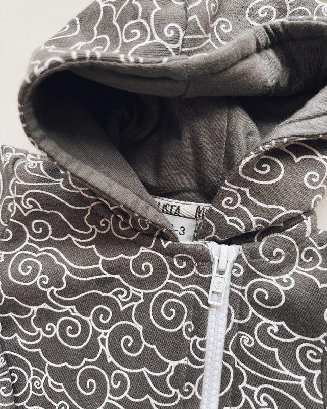 Macacão Bebê Capuz e Ziper Unissex Moletom Peluciado | Dreamy