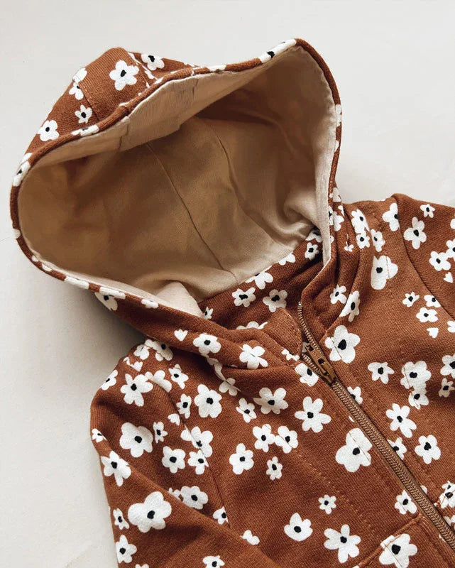 Macacão Bebê Capuz e Zíper Moletom | Field