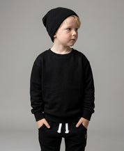 Conjunto Moletom Peluciado Liso Preto MiniMalista — Moletom Básico com gola redonda em ribana + Calça Moletom peluciada tom Preto, look coordenado unissex 100% algodão respirável.