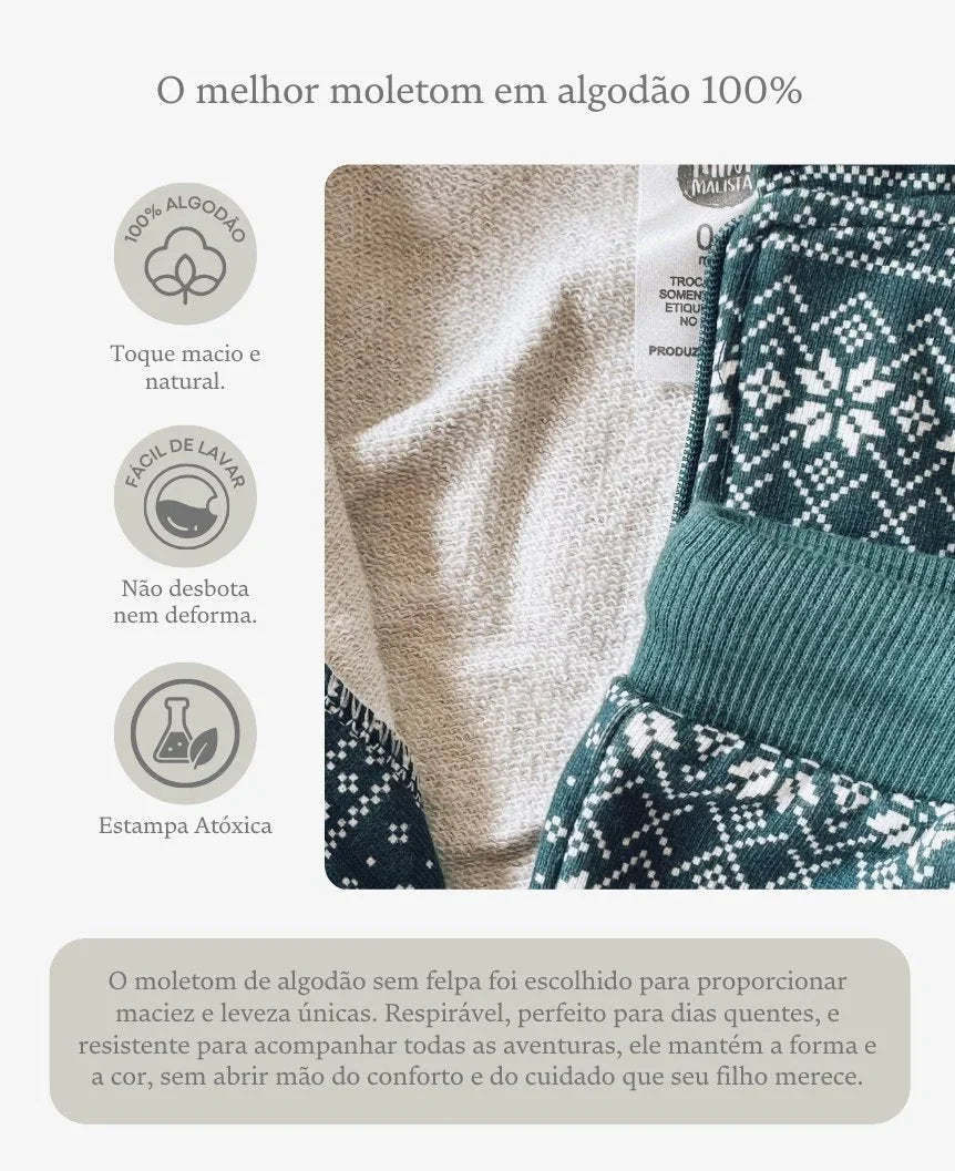 Conjunto de Moletom Infantil Leve | Sweater