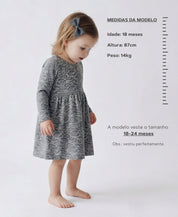 Conjunto Menina Vestido Inverno + Laço | Dreamy