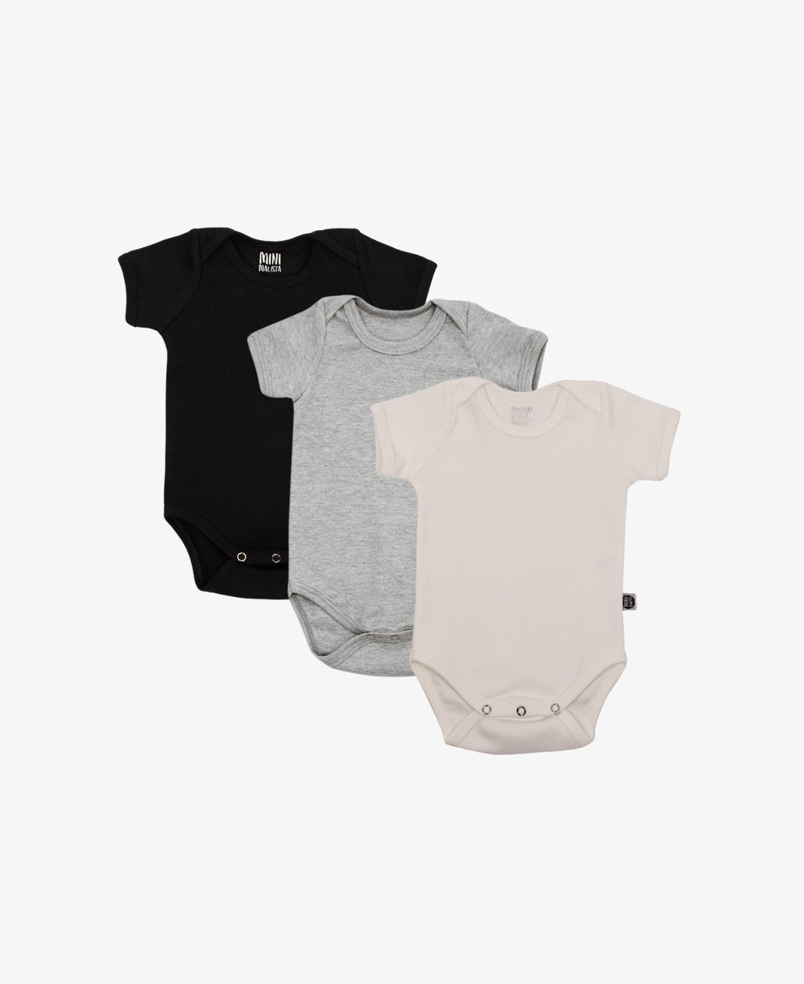 Kit de Bodies Bebê Manga Curta | Liso Basics