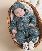 Macacão Bebê Capuz e Zíper Moletom | Sweater