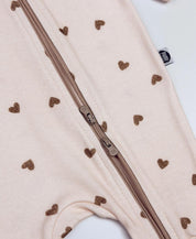 Macacão de Bebê Ziper com Pezinho | Love In Brown