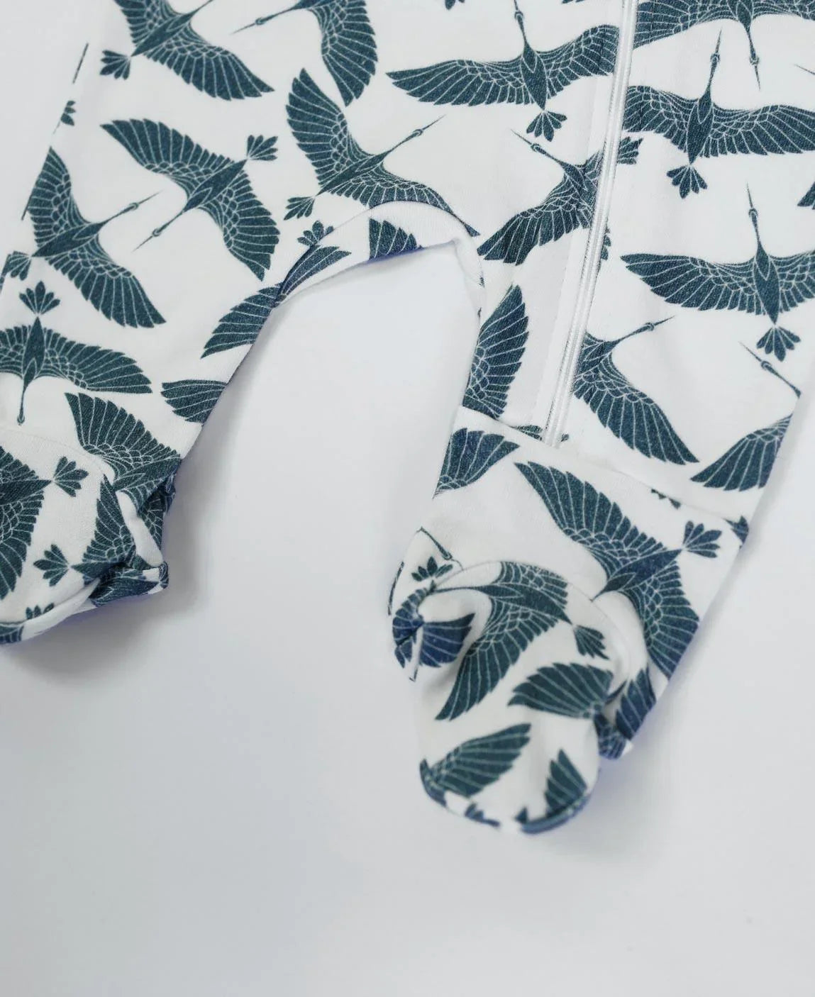 Macacão de Bebê Ziper com opção de Pezinho | Blue Flock