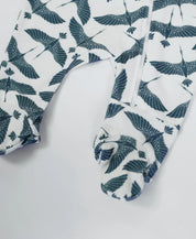 Macacão de Bebê Ziper com opção de Pezinho | Blue Flock