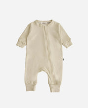 Macacão de Bebê Ziper com opção de Pezinho | Liso Stone