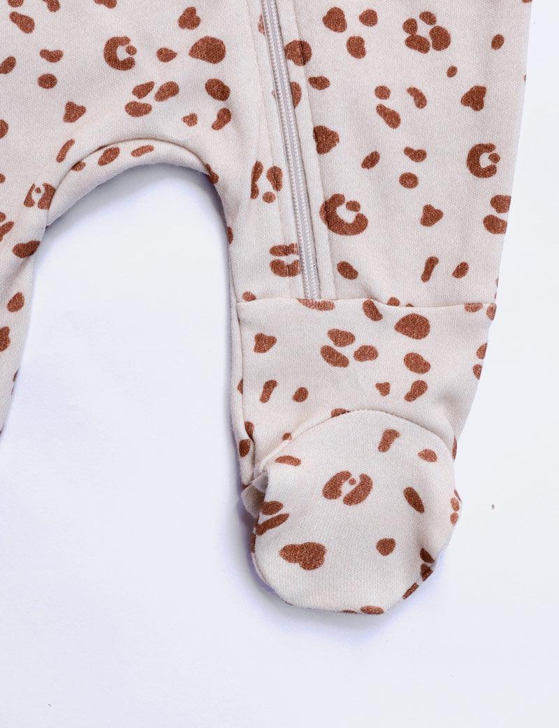 Macacão de Bebê Ziper com opção de Pezinho | Jaguar